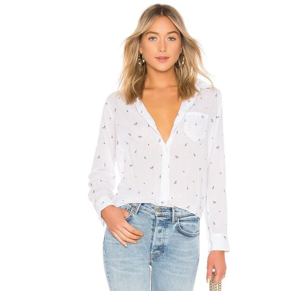 (M) $158 Rails Taylor Button Down Shirt in Little Paris - Picture 1 of 7